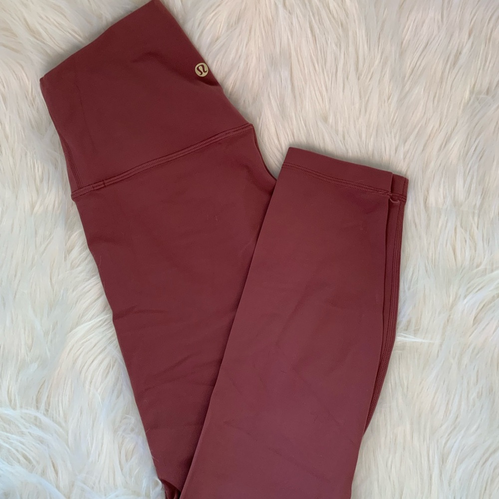 Lululemon Align 25” Spice Chai Lunar New Year Size 6 *Gold Logo soft align